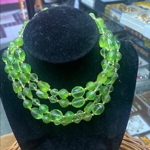 Elegant Green Beaded Necklace